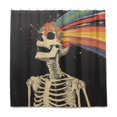 thumbnail image 1 of Yayeee Shower Curtain with Hooks 72"x72" Waterproof Fabric Bathroom Hanging Decor, Black Skeleton, 1 of 5