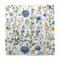 thumbnail image 1 of Yayeee Shower Curtain with Hooks 72"x72" Waterproof Fabric Bathroom Hanging Decor, Blue Floral, 1 of 5