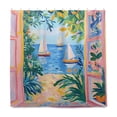thumbnail image 1 of Yayeee Shower Curtain with Hooks 72"x72" Waterproof Fabric Bathroom Hanging Decor, Blue Seaside, 1 of 5