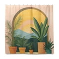 thumbnail image 1 of Yayeee Shower Curtain with Hooks 72"x72" Waterproof Fabric Bathroom Hanging Decor, Boho Plants, 1 of 5