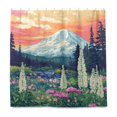 thumbnail image 1 of Yayeee Shower Curtain with Hooks 72"x72" Waterproof Fabric Bathroom Hanging Decor, Floral Mountain, 1 of 5