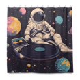 thumbnail image 1 of Yayeee Shower Curtain with Hooks 72"x72" Waterproof Fabric Bathroom Hanging Decor, Pink Record, 1 of 5