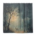 thumbnail image 1 of Yayeee Shower Curtain with Hooks 72"x72" Waterproof Fabric Bathroom Hanging Decor, Retro Forest, 1 of 5