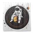 thumbnail image 1 of Yayeee Shower Curtain with Hooks 72"x72" Waterproof Fabric Bathroom Hanging Decor, White Astronaut Planet, 1 of 5