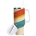 thumbnail image 1 of Yayeee 30oz Stainless Steel Tumbler with Straw and Handle Double-Wall Insulated Travel Water Bottle, Colorful Plane, 1 of 8
