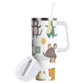 thumbnail image 1 of Yayeee 30oz Double-Wall Insulated Stainless Steel Tumbler with Handle Bottle, Cute Animal, 1 of 8