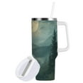 thumbnail image 1 of Yayeee 30oz Stainless Steel Tumbler with Straw and Handle Double-Wall Insulated Travel Water Bottle, Forest House, 1 of 8