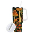 thumbnail image 1 of Yayeee 30oz Double-Wall Insulated Stainless Steel Tumbler with Handle Bottle, Forest Mushroom, 1 of 8