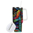 thumbnail image 1 of Yayeee 40oz Double-Wall Insulated Stainless Steel Tumbler with Handle Bottle, Abstract Eagle, 1 of 8