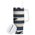 thumbnail image 1 of Yayeee 40oz Double-Wall Insulated Stainless Steel Tumbler with Handle Bottle, Dark Sharks, 1 of 8