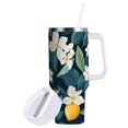 thumbnail image 1 of Yayeee 40oz Double-Wall Insulated Stainless Steel Tumbler with Handle Bottle, Floral Lemon, 1 of 8