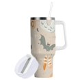 thumbnail image 1 of Yayeee 40oz Stainless Steel Tumbler with Straw and Handle Double-Wall Insulated Travel Water Bottle, Halloween Ghosts, 1 of 8