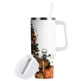 thumbnail image 1 of Yayeee 40oz Double-Wall Insulated Stainless Steel Tumbler with Handle Bottle, Halloween Trees, 1 of 8
