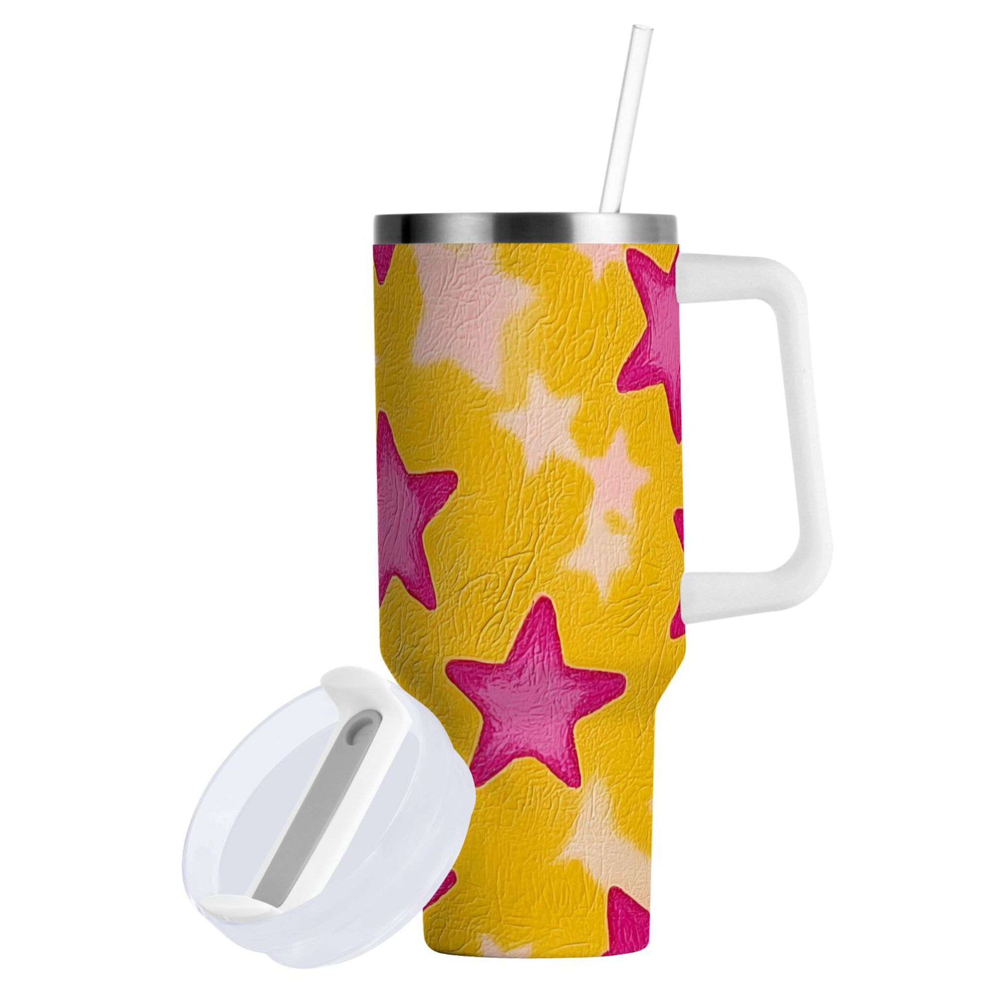 Yayeee Stainless Steel Tumbler with Straw and Handle 40oz Insulated