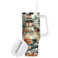 thumbnail image 1 of Yayeee 40oz Double-Wall Insulated Stainless Steel Tumbler with Handle Bottle, Mountain Pattern, 1 of 8