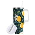 thumbnail image 1 of Yayeee 40oz Stainless Steel Tumbler with Straw and Handle Double-Wall Insulated Travel Water Bottle, Yellow Lemons, 1 of 8
