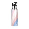 thumbnail image 1 of Yayeee 20oz Insulated Water Bottle Double Wall Stainless Steel with Flip Straw Lid, Abstract Blue, 1 of 7