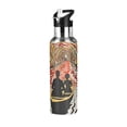 thumbnail image 1 of Yayeee 20oz Insulated Water Bottle Double Wall Stainless Steel with Flip Straw Lid, Abstract Boat Ride, 1 of 7