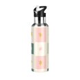 thumbnail image 1 of Yayeee 20oz Insulated Water Bottle Double Wall Stainless Steel with Flip Straw Lid, Beige Abstract, 1 of 7