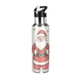 thumbnail image 1 of Yayeee 20oz Insulated Water Bottle Double Wall Stainless Steel with Flip Straw Lid, Beige Christmas Santa, 1 of 7