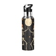 thumbnail image 1 of Yayeee 20oz Insulated Water Bottle Double Wall Stainless Steel with Flip Straw Lid, Black Halloween Dancing, 1 of 7
