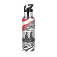 thumbnail image 1 of Yayeee 20oz Insulated Water Bottle Double Wall Stainless Steel with Flip Straw Lid, Black Illusionary Boat, 1 of 7