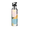 thumbnail image 1 of Yayeee 20oz Insulated Water Bottle Double Wall Stainless Steel with Flip Straw Lid, Boho Style Sun, 1 of 7