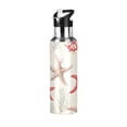 thumbnail image 1 of Yayeee 20oz Insulated Water Bottle Double Wall Stainless Steel with Flip Straw Lid, Brown Starfish, 1 of 7
