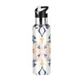 thumbnail image 1 of Yayeee 20oz Insulated Water Bottle Double Wall Stainless Steel with Flip Straw Lid, Colorful Abstract Pattern, 1 of 7
