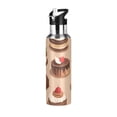 thumbnail image 1 of Yayeee 20oz Insulated Water Bottle Double Wall Stainless Steel with Flip Straw Lid, Creamy Cake, 1 of 7