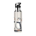 thumbnail image 1 of Yayeee 20oz Insulated Water Bottle Double Wall Stainless Steel with Flip Straw Lid, Cute Puffin, 1 of 7
