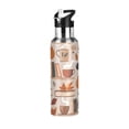 thumbnail image 1 of Yayeee 20oz Insulated Water Bottle Double Wall Stainless Steel with Flip Straw Lid, Fall Acorns Pattern, 1 of 7
