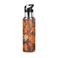 thumbnail image 1 of Yayeee 20oz Insulated Water Bottle Double Wall Stainless Steel with Flip Straw Lid, Fall Pattern, 1 of 7