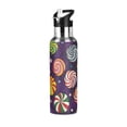 thumbnail image 1 of Yayeee 20oz Insulated Water Bottle Double Wall Stainless Steel with Flip Straw Lid, Galactic Candy, 1 of 7