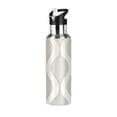 thumbnail image 1 of Yayeee 20oz Insulated Water Bottle Double Wall Stainless Steel with Flip Straw Lid, Light Gray Pattern, 1 of 7
