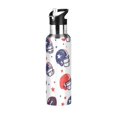 thumbnail image 1 of Yayeee 20oz Insulated Water Bottle Double Wall Stainless Steel with Flip Straw Lid, Star Spangled Helmets, 1 of 7