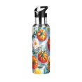 thumbnail image 1 of Yayeee 20oz Insulated Water Bottle Double Wall Stainless Steel with Flip Straw Lid, Watercolor Tomatoes, 1 of 7