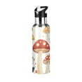 thumbnail image 1 of Yayeee 20oz Double Wall Stainless Steel Water Bottle with Flip Straw, White Mushroom, 1 of 7