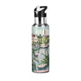 thumbnail image 1 of Yayeee 20oz Insulated Water Bottle Double Wall Stainless Steel with Flip Straw Lid, Window Plants, 1 of 7