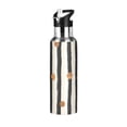 thumbnail image 1 of Yayeee 33oz Insulated Water Bottle Double Wall Stainless Steel with Flip Straw Lid, Black Abstract Stripes, 1 of 7