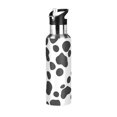 thumbnail image 1 of Yayeee 33oz Double Wall Stainless Steel Water Bottle with Flip Straw, Cow Spots, 1 of 7