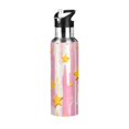 thumbnail image 1 of Yayeee 33oz Insulated Water Bottle Double Wall Stainless Steel with Flip Straw Lid, Flat Yellow Stars, 1 of 7