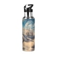 thumbnail image 1 of Yayeee 33oz Insulated Water Bottle Double Wall Stainless Steel with Flip Straw Lid, Floating Whale, 1 of 7