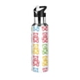 thumbnail image 1 of Yayeee 33oz Insulated Water Bottle Double Wall Stainless Steel with Flip Straw Lid, Gummy Bear Pattern, 1 of 7