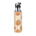 thumbnail image 1 of Yayeee 33oz Insulated Water Bottle Double Wall Stainless Steel with Flip Straw Lid, Halloween Pumpkins Pattern, 1 of 7