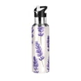 thumbnail image 1 of Yayeee 33oz Insulated Water Bottle Double Wall Stainless Steel with Flip Straw Lid, Lavender Pattern, 1 of 7