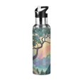 thumbnail image 1 of Yayeee 33oz Insulated Water Bottle Double Wall Stainless Steel with Flip Straw Lid, Pine Tree Rainbow, 1 of 7