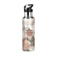 thumbnail image 1 of Yayeee 33oz Insulated Water Bottle Double Wall Stainless Steel with Flip Straw Lid, Red Mountain Pattern, 1 of 7