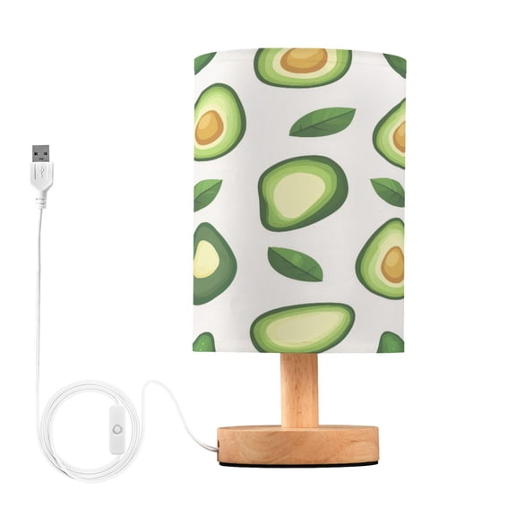 Yayeee Table Lamp for Bedroom Nightstand LED Portable Bedside Warm Light, Avocado
