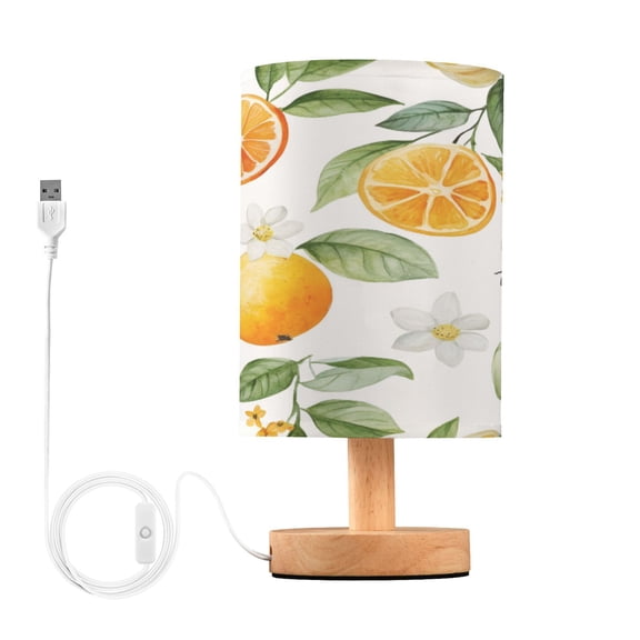 Yayeee Table Lamp for Bedroom Nightstand LED Portable Bedside Warm Light, Orange Bees
